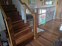 alder rail newel iron baluster